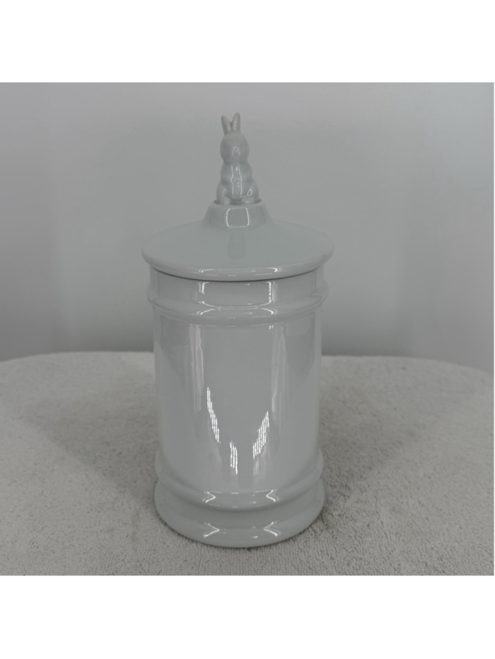 Pottery Barn Kids BUNNY Canister Jar Nursery Peter Rabbit Beatrix Potter EASTER